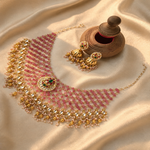 Load image into Gallery viewer, Pink Kundan Choker Set – Grace in Every Detail