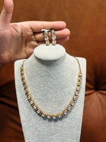 Load image into Gallery viewer, Aarika Heritage Square Crystal Necklace