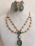 Load image into Gallery viewer, Layered Oval Stone Drop Design