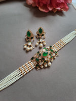 Load image into Gallery viewer, Multi-Strand Pearl Statement Choker Set
