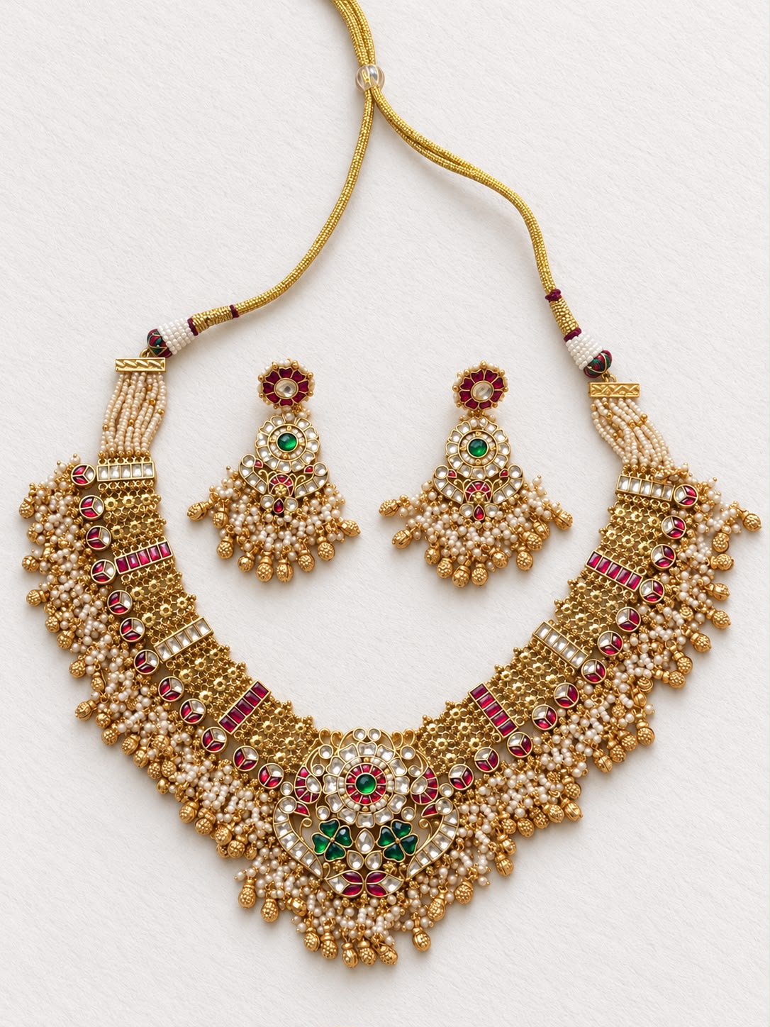 Rajsi floral kundan choker set
