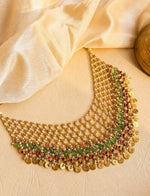 Load image into Gallery viewer, Green Pearl-Style Medallion Choker Set
