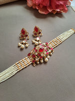 Load image into Gallery viewer, Multi-Strand Pearl Statement Choker Set
