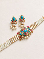 Load image into Gallery viewer, Multi-Strand Pearl Statement Choker Set
