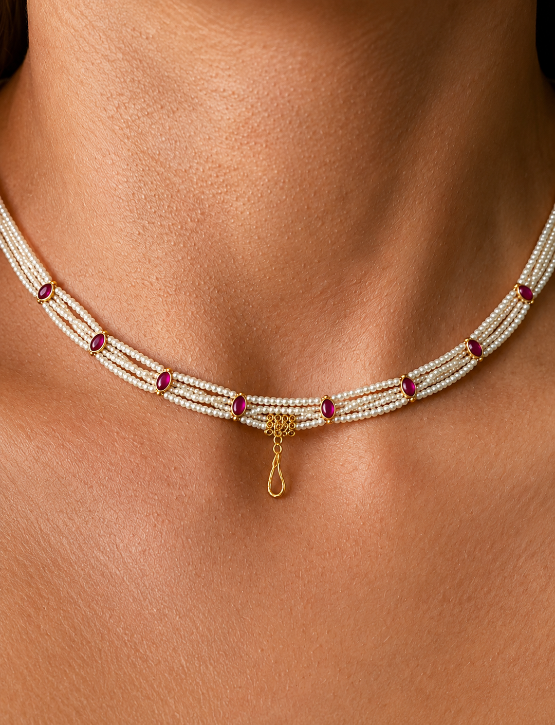Ocean Charm Fish Beaded Choker Necklace