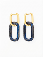 Load image into Gallery viewer, Luxury Pink Crystal Link Drop Earrings
