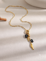 Load image into Gallery viewer, Marine Charm Gold Link Pendant Necklace
